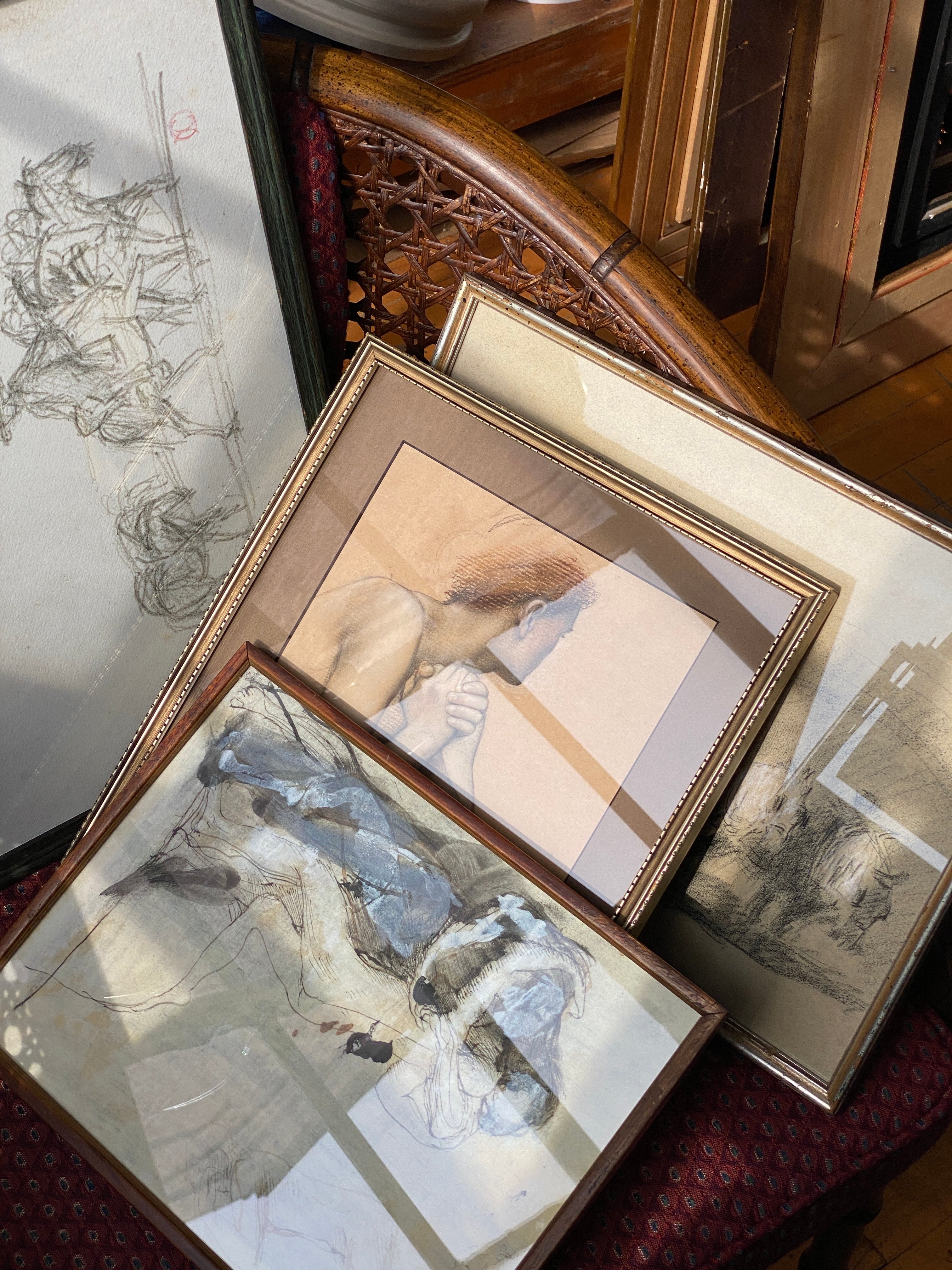 Vintage Frames with Glass