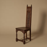 Early 20th Century Hand-Carved Gothic Revival Chair