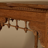 Antique French Side Table with Brass Ormolu Details