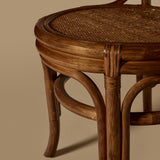 Vintage Midcentury Bamboo & Cane Barrel Chair