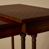 Tables gigognes anciennes à marqueterie de style Regency Revival