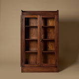 Early 1900s Provincial Glass Door Armoire