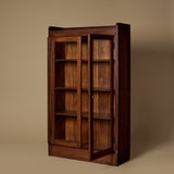 Early 1900s Provincial Glass Door Armoire