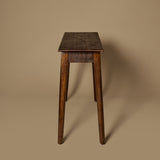 Vintage Rustic Minimalist Solid Wood Console Table