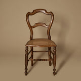 Mid 19th Century French Provincial Louis-Philippe Style Cane Seat Chair