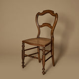 Mid 19th Century French Provincial Louis-Philippe Style Cane Seat Chair
