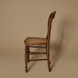 Mid 19th Century French Provincial Louis-Philippe Style Cane Seat Chair