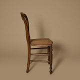 Mid 19th Century French Provincial Louis-Philippe Style Cane Seat Chair