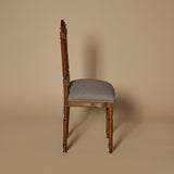 Fauteuil victorien du XIXe siècle en bois sculpté