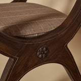 Fauteuil Curule Néoclassique de Style Régence