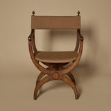 Chaise Curule Néoclassique Circa 1960