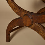 Chaise Curule Néoclassique Circa 1960