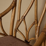 Ensemble de deux fauteuils italiens vintage en bambou style Chippendale