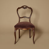 Chaise de chambre victorienne ancienne
