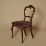 Chaise de chambre victorienne ancienne