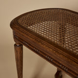 Banquette cannée de style Louis XVI