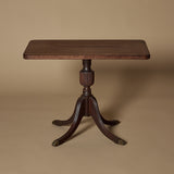 Antique Regency Style Pedestal Table with Brass Lion Feet