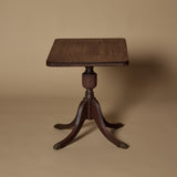 Antique Regency Style Pedestal Table with Brass Lion Feet