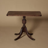 Antique Regency Style Pedestal Table with Brass Lion Feet