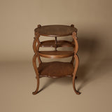 Circa 1900 Art Nouveau Quarter-Sawn Oak Multi-Tier Parlor Table