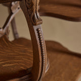 Circa 1900 Art Nouveau Quarter-Sawn Oak Multi-Tier Parlor Table