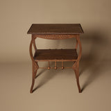 Table d'appoint à plusieurs niveaux en bois sculpté Art Nouveau français, vers 1900