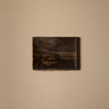 19th Century European Oil Painting on Stretched Canvas Signed A.D.