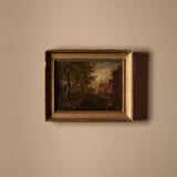 European Landscape Oil Painting with Bridge C.1900