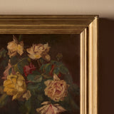 Early 20th Century European Floral Still Life Signed M. Dumon