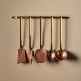 Vintage European Copper Utensil Set Circa 1900s