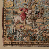 Circa 1900 European Verdure Hunting Scene Tapestry