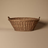 Panier de rangement européen tissé à la main vers 1900