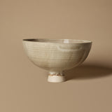 Beige Footed Bowl