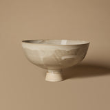 Beige Footed Bowl