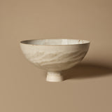 Beige Footed Bowl