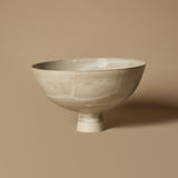 Beige Footed Bowl