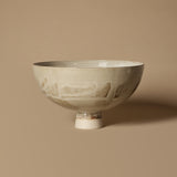 Beige Footed Bowl