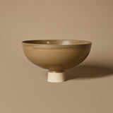Khaki Footed Bowl