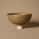 Khaki Footed Bowl