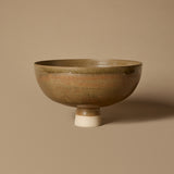 Khaki Footed Bowl