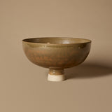 Khaki Footed Bowl