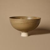 Khaki Footed Bowl