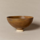 Brown footed bowl