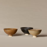 Brown footed bowl
