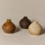 Brown small flower vase