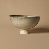 Beige footed bowl