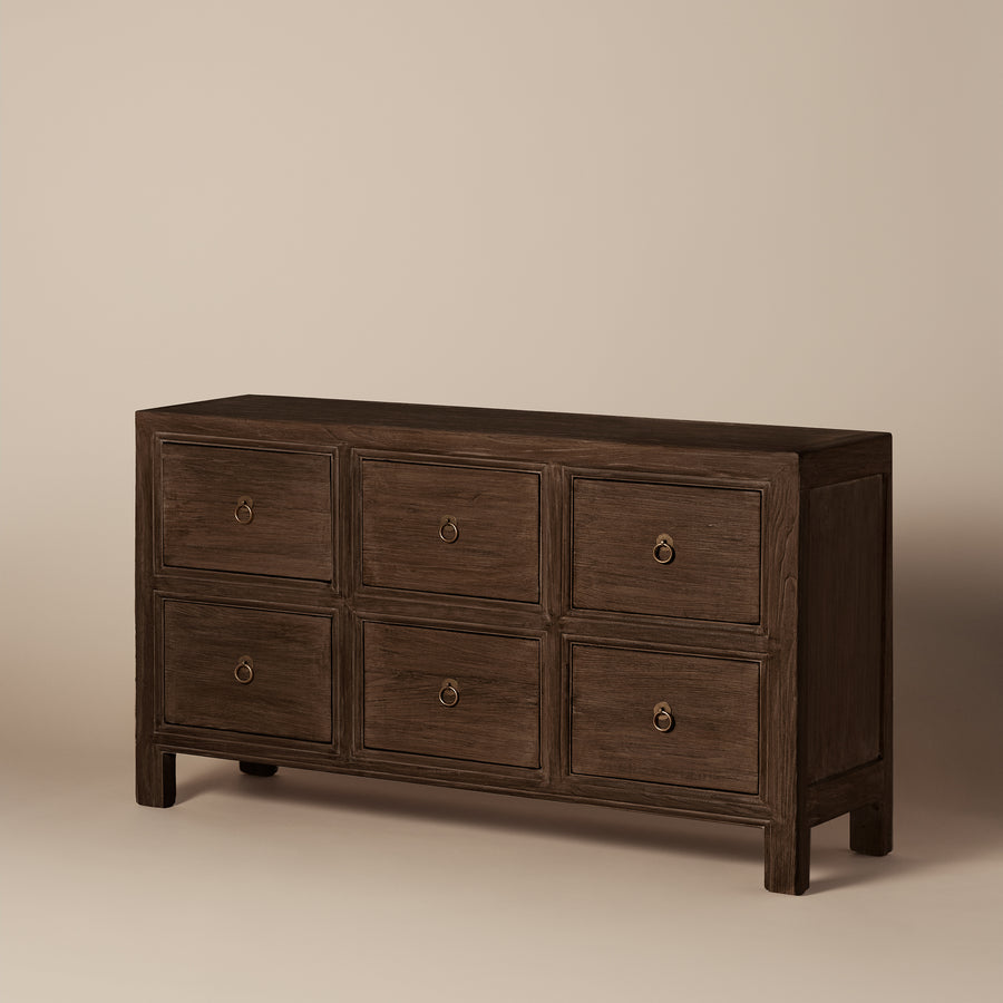 Rotterdam Sideboard 6 Drawers Cabinet