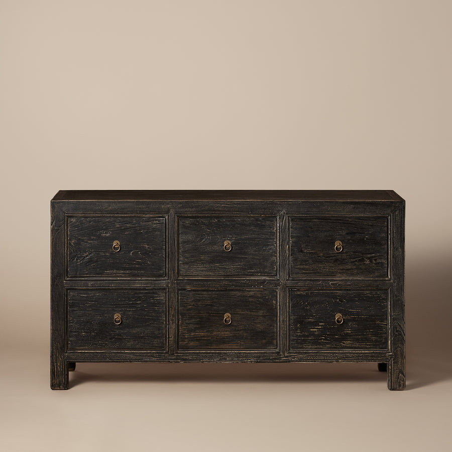 Rotterdam Sideboard 6 Drawers Cabinet