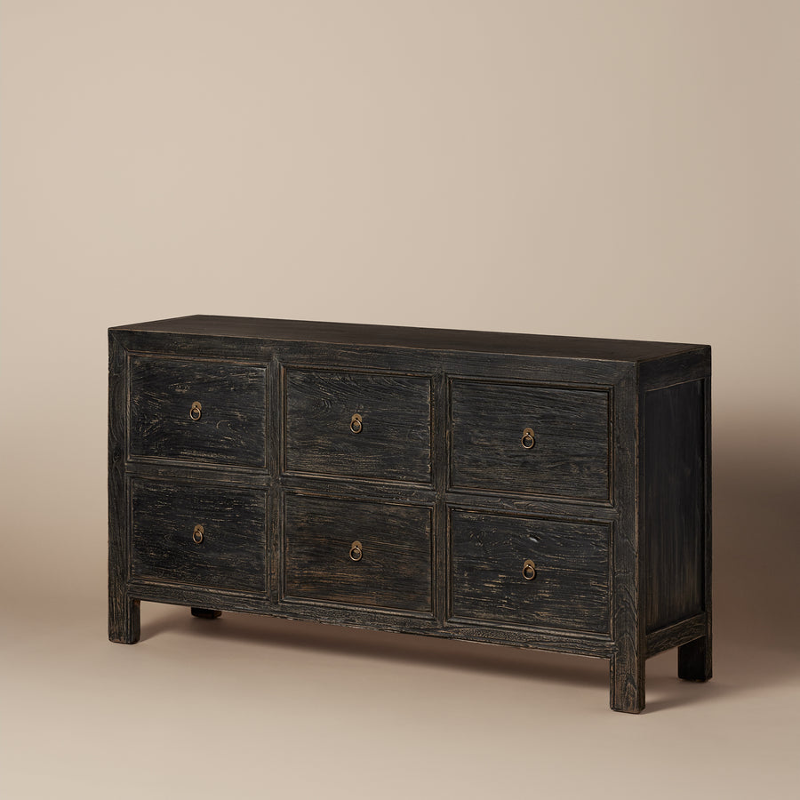 Rotterdam Sideboard 6 Drawers Cabinet
