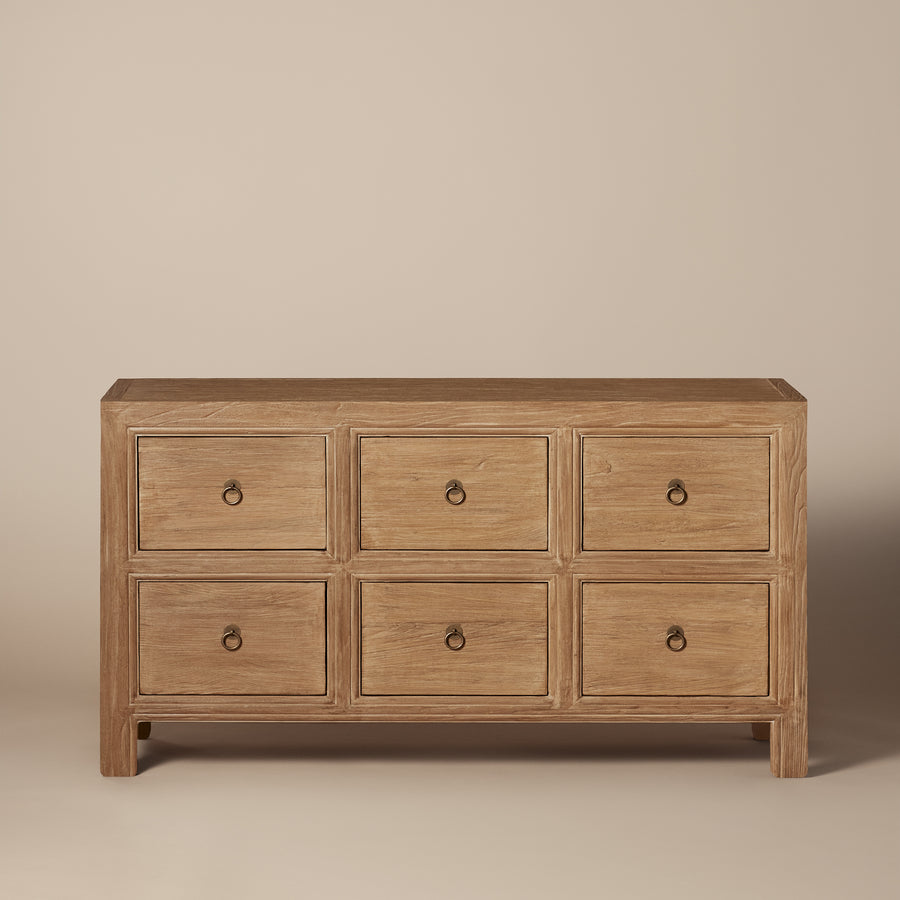 Rotterdam Sideboard 6 Drawers Cabinet